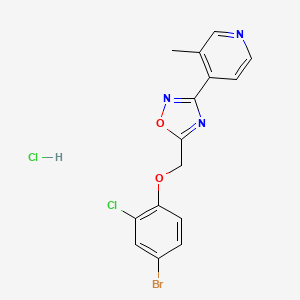 4-[5-(4-Bromo-2-chloro-phenoxymethyl)-[1,2,4]oxadiazol-3-YL]-3-methyl-pyridine hcl