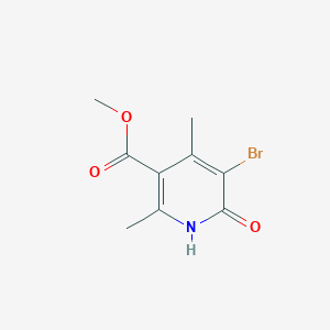 molecular formula C9H10BrNO3 B13027999 Methyl 5-bromo-2,4-dimethyl-6-oxo-1,6-dihydropyridine-3-carboxylate 