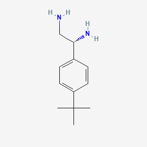 molecular formula C12H20N2 B13028000 (1R)-1-[4-(Tert-butyl)phenyl]ethane-1,2-diamine 