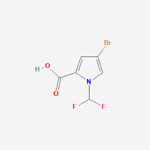 4-Bromo-1-(difluoromethyl)-1H-pyrrole-2-carboxylic acid