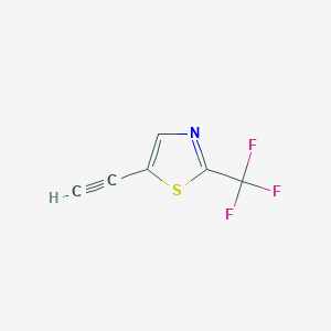 molecular formula C6H2F3NS B13028034 5-Ethynyl-2-(trifluoromethyl)-1,3-thiazole 