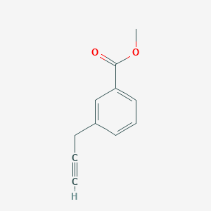 molecular formula C11H10O2 B13028052 Methyl 3-(prop-2-yn-1-yl)benzoate 