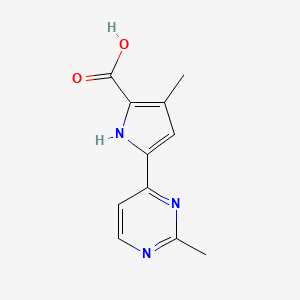 3-Methyl-5-(2-methylpyrimidin-4-yl)-1H-pyrrole-2-carboxylicacid