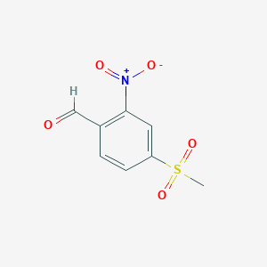 molecular formula C8H7NO5S B1302808 4-(Methylsulfonyl)-2-nitrobenzaldehyde CAS No. 849035-66-1