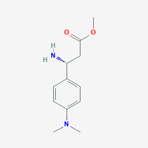 Methyl(R)-3-amino-3-(4-(dimethylamino)phenyl)propanoate2hcl