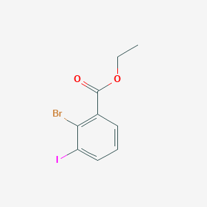 molecular formula C9H8BrIO2 B13028160 Ethyl 2-bromo-3-iodobenzoate 