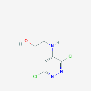 2-[(3,6-Dichloropyridazin-4-yl)amino]-3,3-dimethylbutan-1-ol