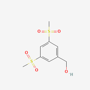 molecular formula C9H12O5S2 B1302818 [3,5-Bis(methylsulfonyl)phenyl]methanol CAS No. 849924-86-3