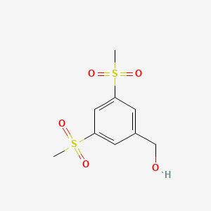 molecular formula C9H12O5S2 B1302818 [3,5-双(甲磺酰基)苯基]甲醇 CAS No. 849924-86-3