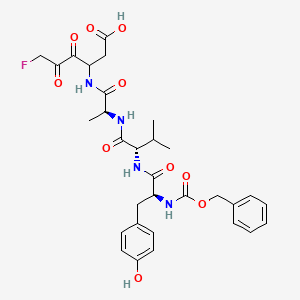 molecular formula C31H37FN4O10 B13028188 Z-Tyr-Val-Ala-DL-Asp-fluoromethylketone 