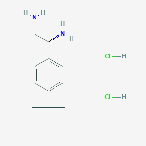 (1R)-1-[4-(Tert-butyl)phenyl]ethane-1,2-diamine 2hcl