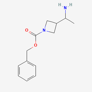 Benzyl 3-(1-aminoethyl)azetidine-1-carboxylate