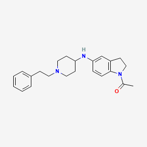 molecular formula C23H29N3O B1302825 1-乙酰基-2,3-二氢-n-[1-(2-苯乙基)-哌啶-4-基]-1h-吲哚-5-胺 CAS No. 394653-85-1