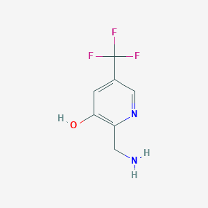 2-(Aminomethyl)-5-(trifluoromethyl)pyridin-3-ol