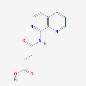 molecular formula C12H11N3O3 B1302828 4-(1,7-萘啶-8-基氨基)-4-氧代丁酸 CAS No. 396682-90-9