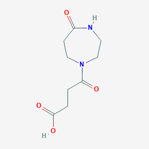 molecular formula C9H14N2O4 B1302829 4-氧代-4-(5-氧代-1,4-二氮杂环庚烷-1-基)丁酸 CAS No. 397244-77-8