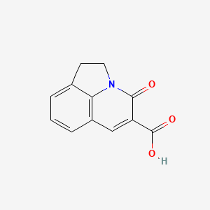 molecular formula C12H9NO3 B1302832 4-Oxo-1,2-dihydro-4H-pyrrolo[3,2,1-ij]quinoline-5-carboxylic acid CAS No. 386715-43-1