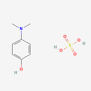 molecular formula C8H13NO5S B13028330 4-(dimethylamino)phenol;sulfuric acid CAS No. 6274-21-1