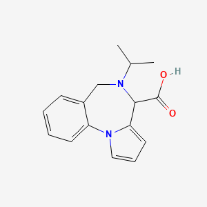 molecular formula C16H18N2O2 B1302835 5-Isopropyl-5,6-dihydro-4h-pyrrolo[1,2-a]-[1,4]benzodiazepine-4-carboxylic acid CAS No. 849924-95-4