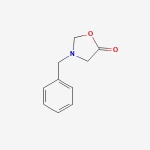 molecular formula C10H11NO2 B13028356 3-Benzyloxazolidin-5-one 