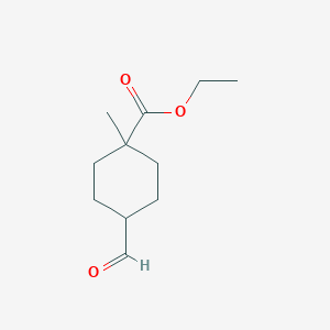 Ethyl4-formyl-1-methylcyclohexane-1-carboxylate