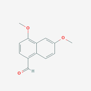 molecular formula C13H12O3 B13028390 4,6-Dimethoxy-1-naphthaldehyde CAS No. 65565-33-5