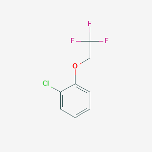 molecular formula C8H6ClF3O B13028397 1-Chloro-2-(2,2,2-trifluoroethoxy)benzene 