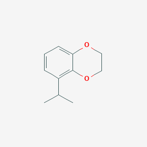 molecular formula C11H14O2 B13028466 5-Isopropyl-2,3-dihydrobenzo[b][1,4]dioxine 