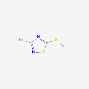 molecular formula C3H3BrN2S2 B1302848 3-Bromo-5-(methylthio)-1,2,4-thiadiazole CAS No. 36955-33-6