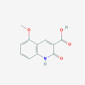 molecular formula C11H9NO4 B13028492 5-methoxy-2-oxo-1H-quinoline-3-carboxylic acid 