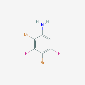 molecular formula C6H3Br2F2N B1302850 2,4-二溴-3,5-二氟苯胺 CAS No. 883549-00-6