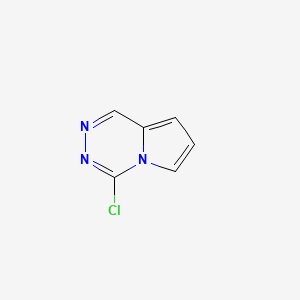 molecular formula C6H4ClN3 B13028500 4-Chloropyrrolo[1,2-d][1,2,4]triazine 