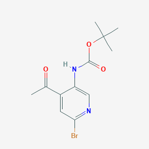 Tert-butyl(4-acetyl-6-bromopyridin-3-yl)carbamate