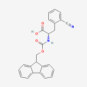 molecular formula C25H20N2O4 B1302858 Fmoc-2-cyano-L-phenylalanine CAS No. 401933-16-2