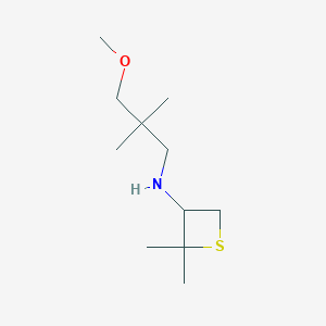 N-(3-Methoxy-2,2-dimethylpropyl)-2,2-dimethylthietan-3-amine