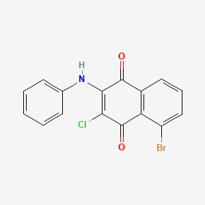 5-Bromo-3-chloro-2-(phenylamino)naphthalene-1,4-dione