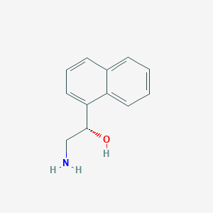 molecular formula C12H13NO B13028607 (S)-2-Amino-1-(naphthalen-1-yl)ethanol 