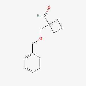 1-((Benzyloxy)methyl)cyclobutane-1-carbaldehyde