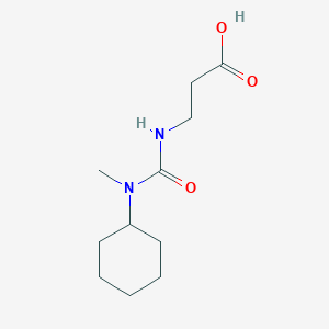 molecular formula C11H20N2O3 B13028667 3-(Cyclohexylmethylcarbamoylamino)propanoic acid 