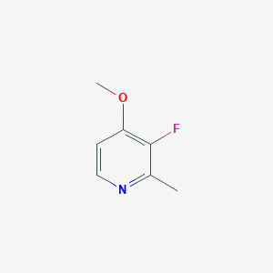 molecular formula C7H8FNO B13028691 3-Fluoro-4-methoxy-2-methylpyridine 