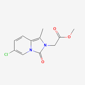 Methyl 2-(6-chloro-1-methyl-3-oxoimidazo[1,5-A]pyridin-2(3H)-YL)acetate