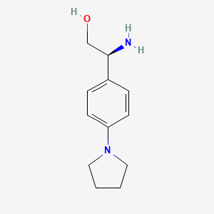 (2S)-2-Amino-2-(4-pyrrolidinylphenyl)ethan-1-OL