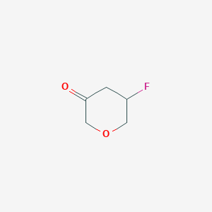 molecular formula C5H7FO2 B13028764 5-Fluorodihydro-2H-pyran-3(4H)-one 