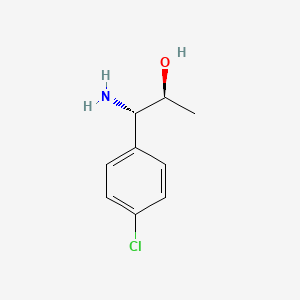 molecular formula C9H12ClNO B13028829 (1S,2S)-1-Amino-1-(4-chlorophenyl)propan-2-OL 