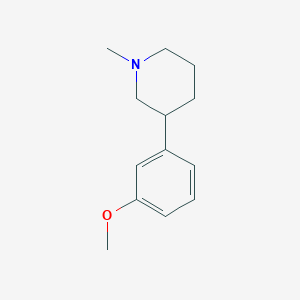 molecular formula C13H19NO B13028840 3-(3-Methoxyphenyl)-1-methylpiperidine 