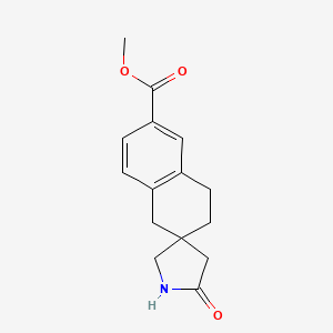 Methyl 5'-oxo-3,4-dihydro-1H-spiro[naphthalene-2,3'-pyrrolidine]-6-carboxylate