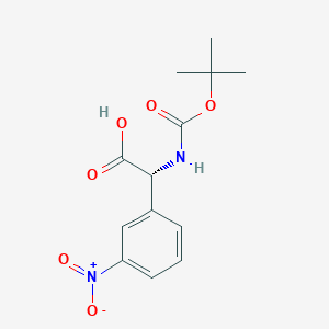 (R)-2-((Tert-butoxycarbonyl)amino)-2-(3-nitrophenyl)acetic acid