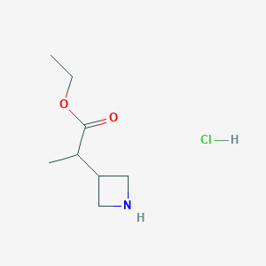 Ethyl2-(azetidin-3-yl)propanoatehydrochloride