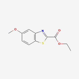 molecular formula C11H11NO3S B13028911 Ethyl5-methoxybenzo[d]thiazole-2-carboxylate 