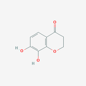 molecular formula C9H8O4 B13028922 7,8-Dihydroxychroman-4-one 